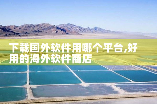 下载国外软件用哪个平台